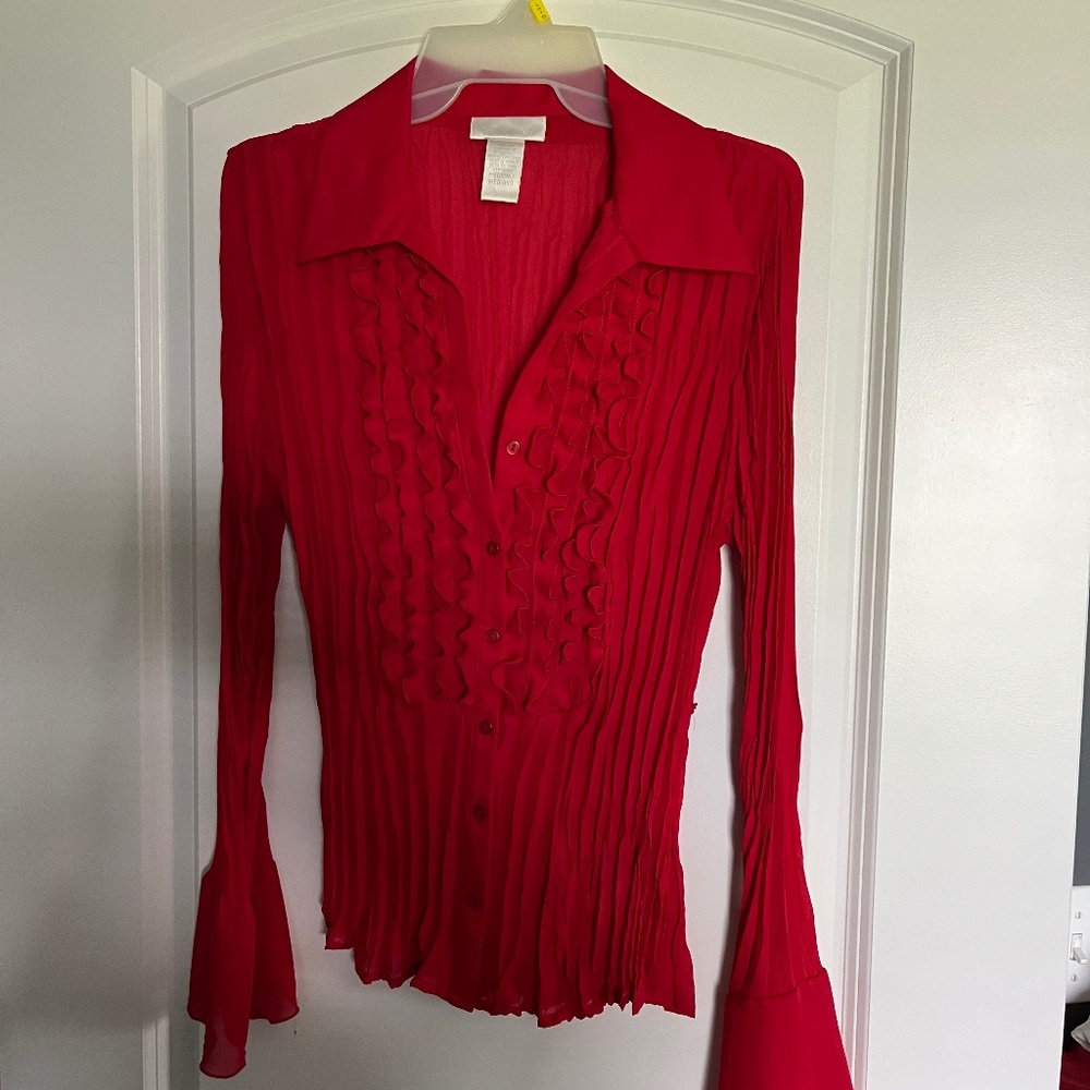 Red blouse